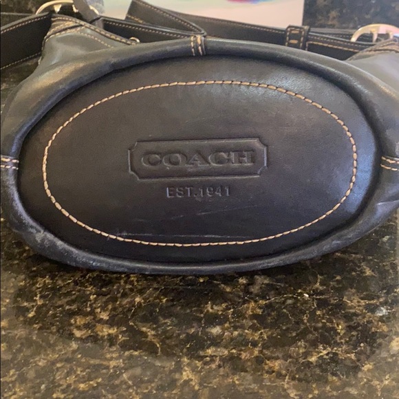 Coach | Black Leather Bucket Bag - Picture 3 of 6